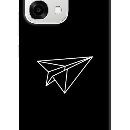 Paper Plane White Oppo F33 5G Back Cover