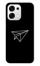 Paper Plane White Oppo F33 5G Back Cover
