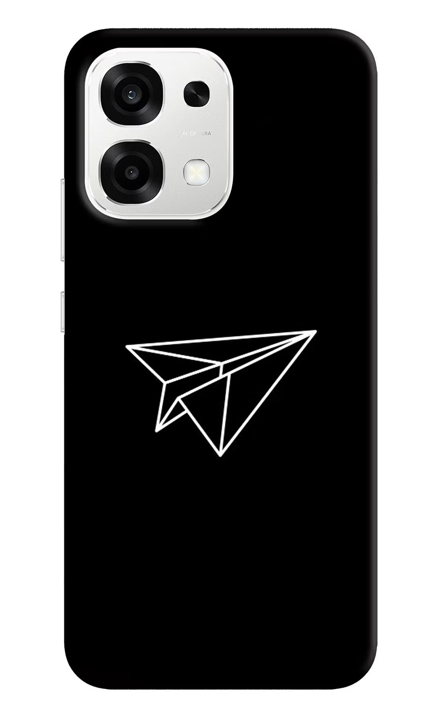 Paper Plane White Oppo F33 5G Back Cover, Hard case