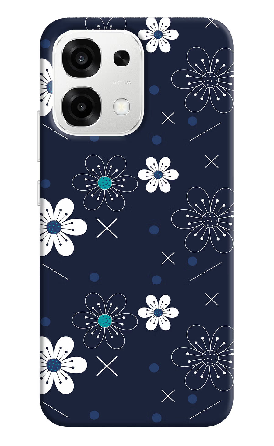 Flowers Oppo F33 5G Back Cover, Hard case