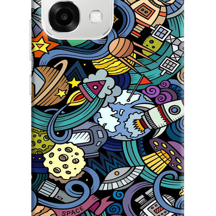 Space Abstract Oppo F33 5G Back Cover