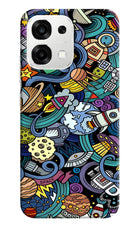 Space Abstract Oppo F33 5G Back Cover