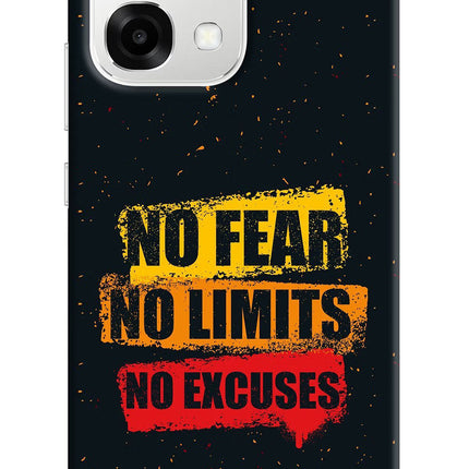 No Fear No Limits No Excuse Oppo F33 5G Back Cover