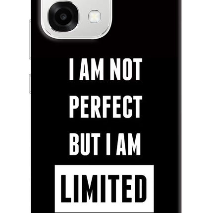 I Am Not Perfect But I Am Limited Edition Oppo F33 5G Back Cover