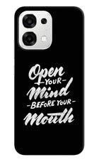Open Your Mind Before Your Mouth Oppo F33 5G Back Cover