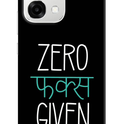 Zero Fucks Given Oppo F33 5G Back Cover