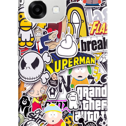 Sticker Bomb Oppo F33 5G Back Cover