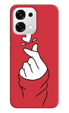 Korean Love Sign Oppo F33 5G Back Cover