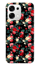 Rose Pattern Oppo F33 5G Back Cover