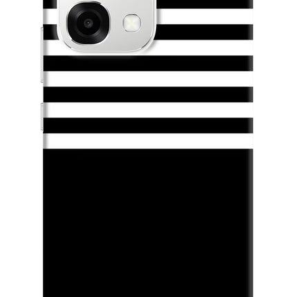 Black and White Print Oppo F33 5G Back Cover