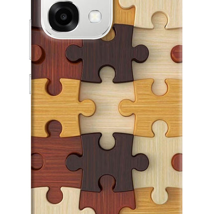 Wooden Puzzle Oppo F33 5G Back Cover