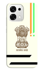 Satyamev Jayate Brown Logo Oppo F33 5G Back Cover