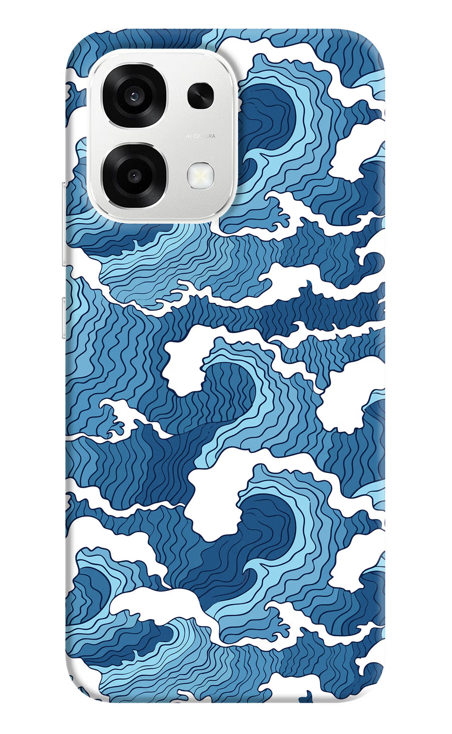 Blue Waves Oppo F33 5G Back Cover, Hard case