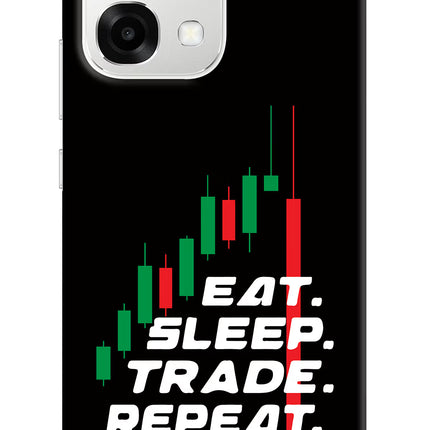 Eat Sleep Trade Repeat Oppo F33 5G Back Cover