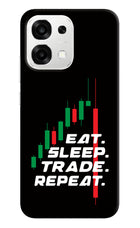 Eat Sleep Trade Repeat Oppo F33 5G Back Cover