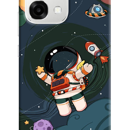 Cartoon Astronaut Oppo F33 5G Back Cover