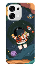 Cartoon Astronaut Oppo F33 5G Back Cover