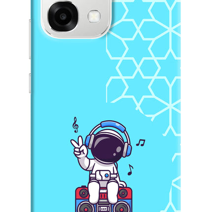 Cute Astronaut Chilling Oppo F33 5G Back Cover