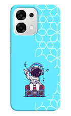 Cute Astronaut Chilling Oppo F33 5G Back Cover