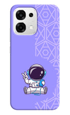 Cute Astronaut Chilling Oppo F33 5G Back Cover
