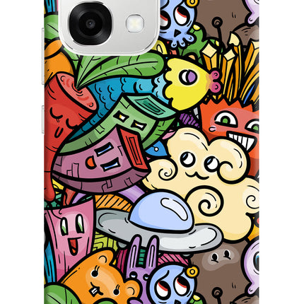 Veggie Doodle Oppo F33 5G Back Cover