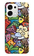 Veggie Doodle Oppo F33 5G Back Cover