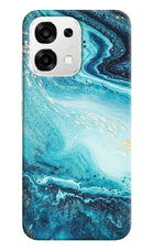 Blue Glitter Marble Oppo F33 5G Back Cover
