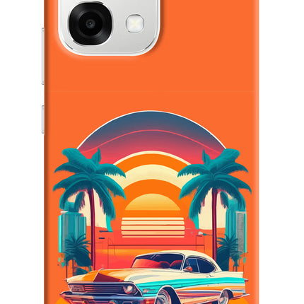 Palm Drive 80s Oppo F33 5G Back Cover