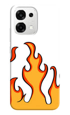 Fired Up – White Oppo F33 5G Back Cover
