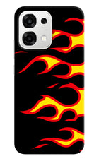 Side Sweep Flames Oppo F33 5G Back Cover