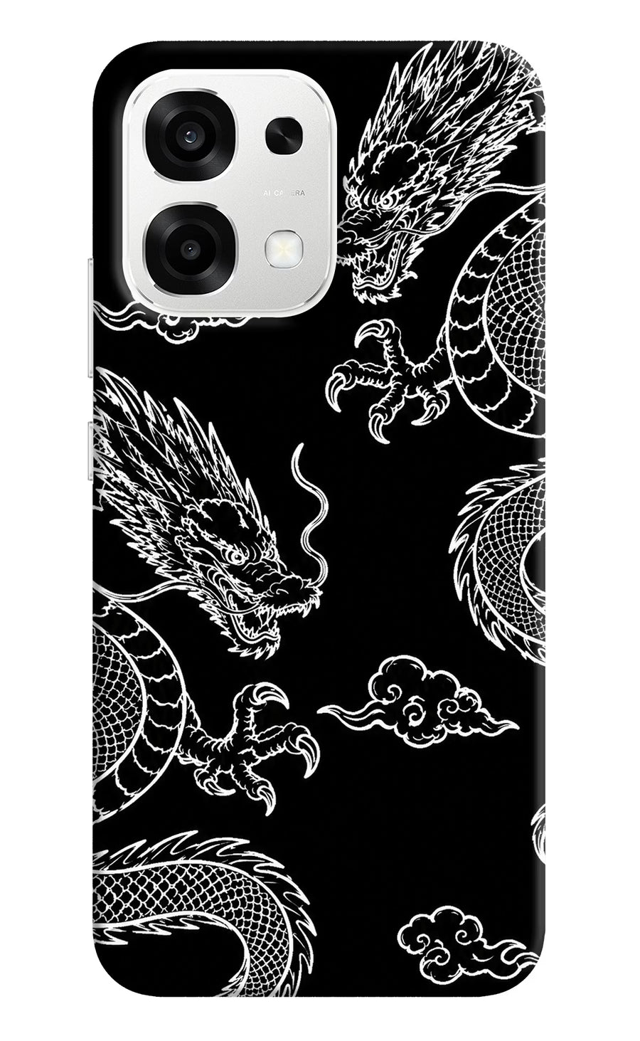 Twin Dragons Oppo F33 5G Back Cover, Hard case