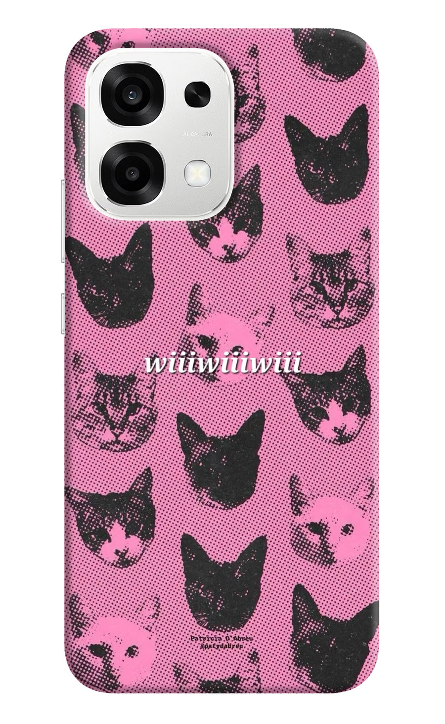 Pink Cats Oppo F33 5G Back Cover, Hard case
