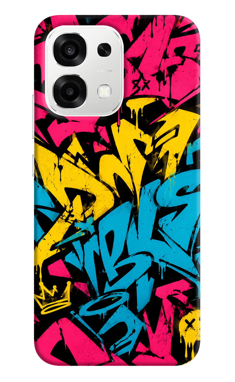 Graffiti Vibe Oppo F33 5G Back Cover, Hard case