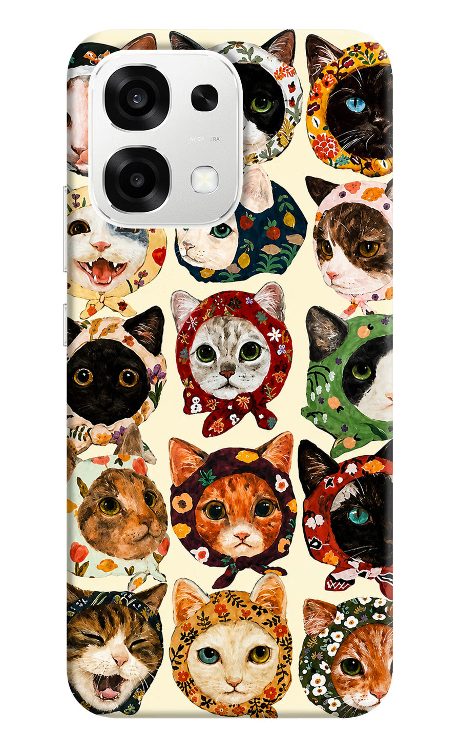 Cool Cat Oppo F33 5G Back Cover, Hard case
