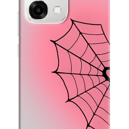 Pink Web Oppo F33 5G Back Cover