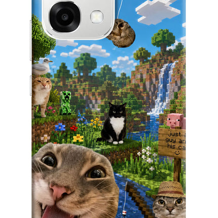 Minecraft Cat Chaos Oppo F33 5G Back Cover