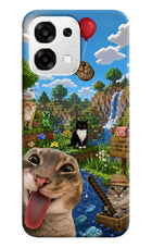 Minecraft Cat Chaos Oppo F33 5G Back Cover