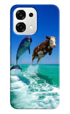 Dolphin vs Cow Oppo F33 5G Back Cover