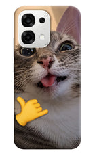 Silly Cat Call Oppo F33 5G Back Cover