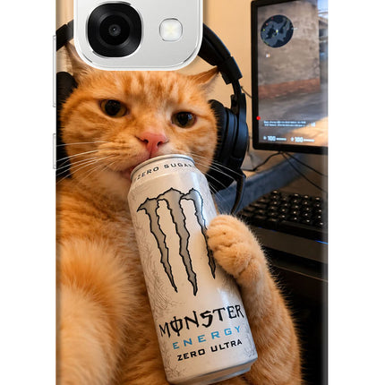 Gamer Cat Energy Oppo F33 5G Back Cover