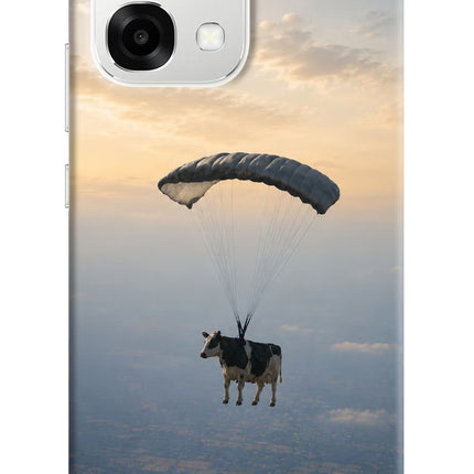 Skydiving Cow Oppo F33 5G Back Cover