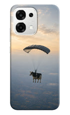Skydiving Cow Oppo F33 5G Back Cover