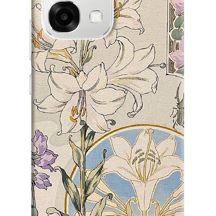 White Lily Oppo F33 5G Hard Case Back Cover by Casekaro