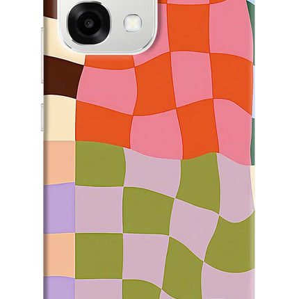 Wavy Grid Oppo F33 5G Hard Case Back Cover by Casekaro