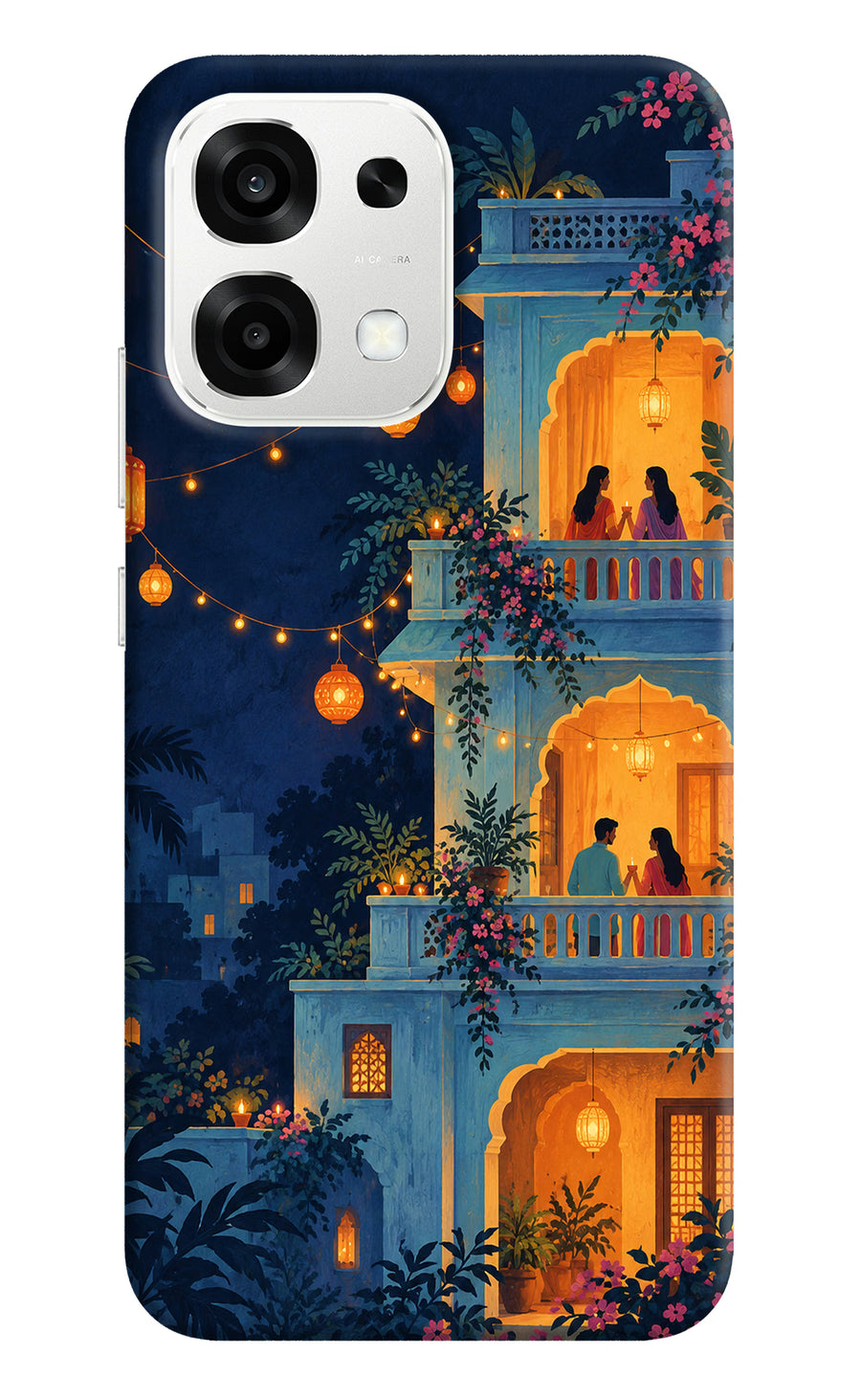 Balcony Glow Oppo F33 5G Back Cover, Hard case