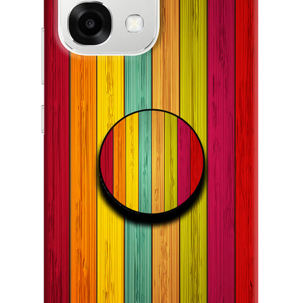 Multicolor Wooden Oppo F33 5G Pop Case