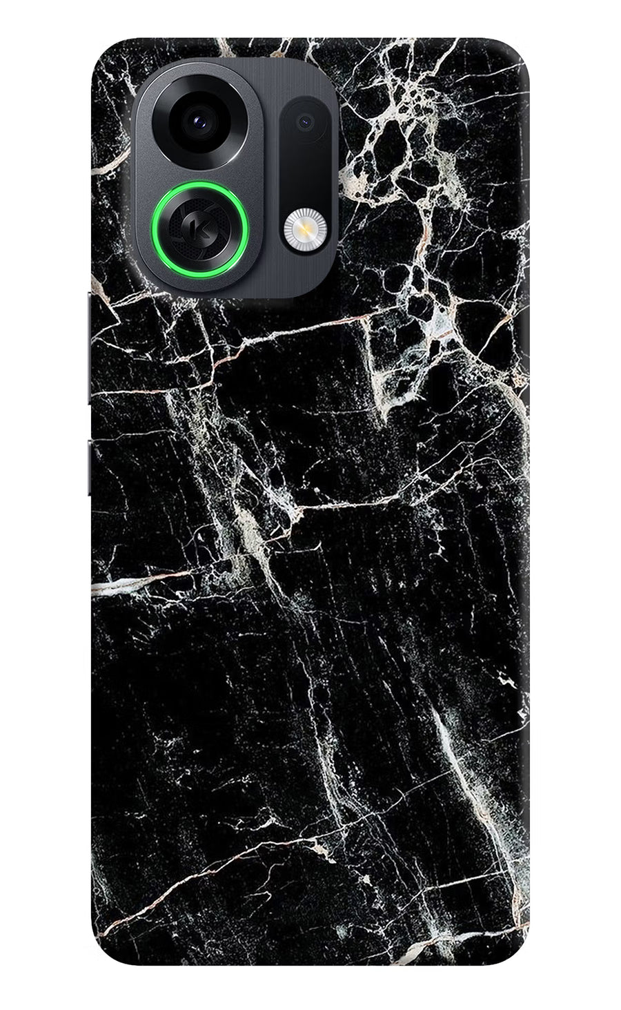 Black Marble Texture OPPO K13 Turbo Pro 5G Back Cover, Hard case