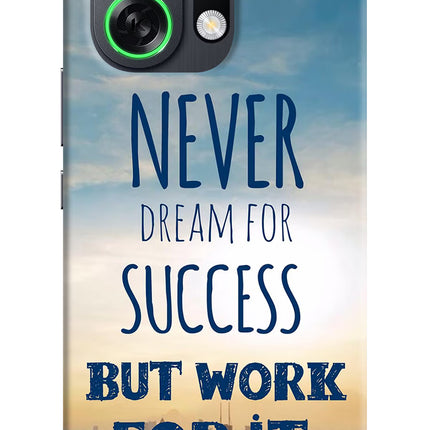 Never Dream For Success But Work For It OPPO K13 Turbo Pro 5G Back Cover
