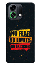 No Fear No Limits No Excuse OPPO K13 Turbo Pro 5G Back Cover