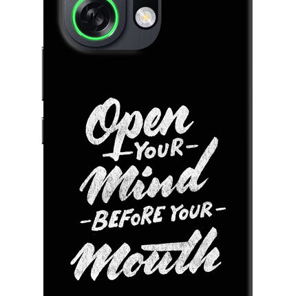 Open Your Mind Before Your Mouth OPPO K13 Turbo Pro 5G Back Cover